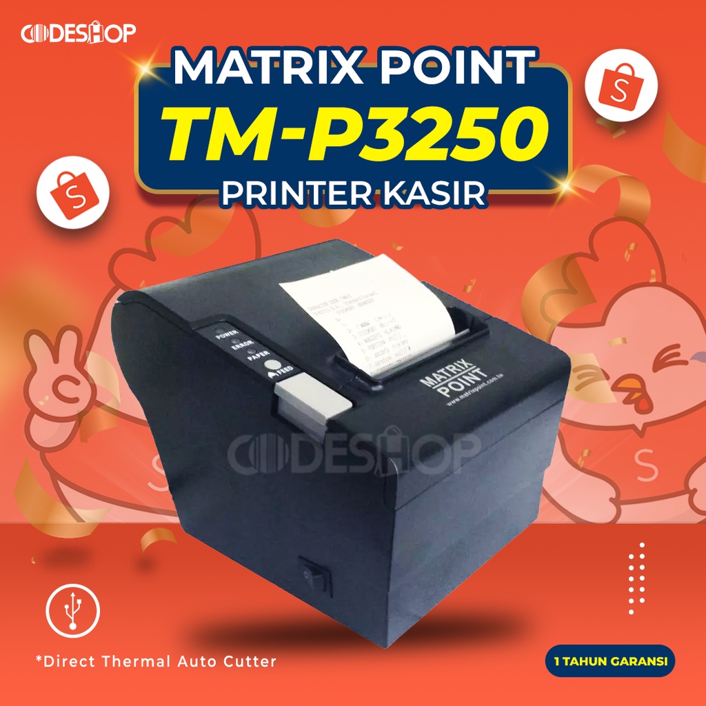 PRINTER CETAK STRUK THERMAL MATRIX POINT TMP3250