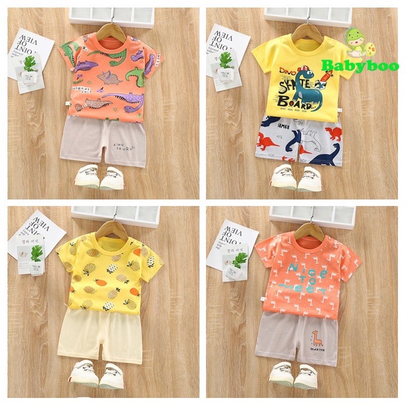 (0-24m) Setelan Baju Bayi/Setelan Lengan Pendek/Setelan Baju Bayi Lengan Pendek