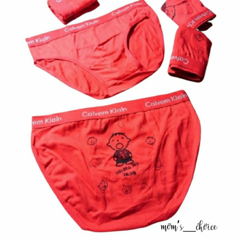 CELANA DALAM IMPORT ANAK LAKI LAKI JUMBO KATUN / sempak anak cowo MERAH MAMA NO