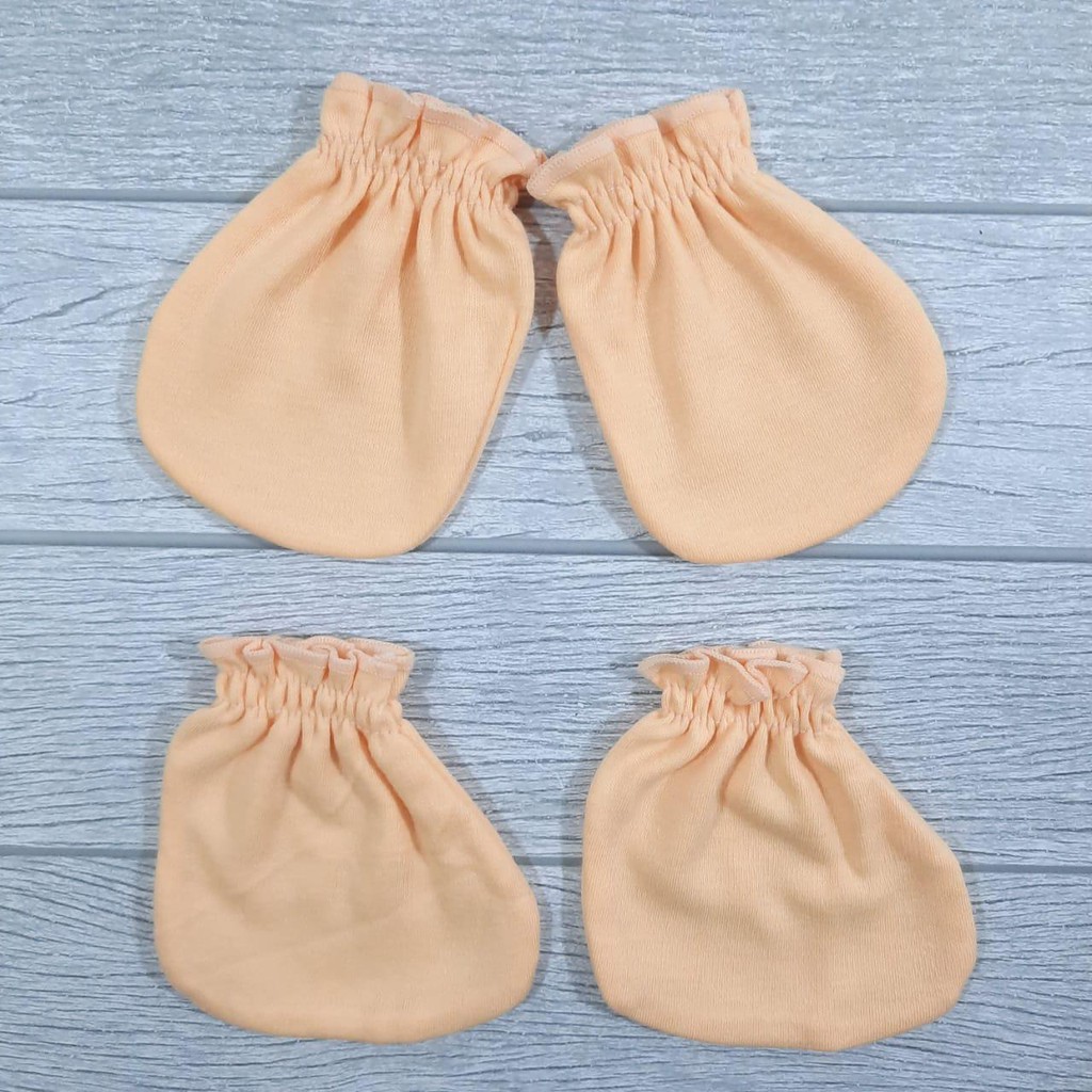 SALE !!! Sarung Tangan Bayi Set Nia Premium Polos- Sarung Tangan Bayi Murah / Sarung Tangan