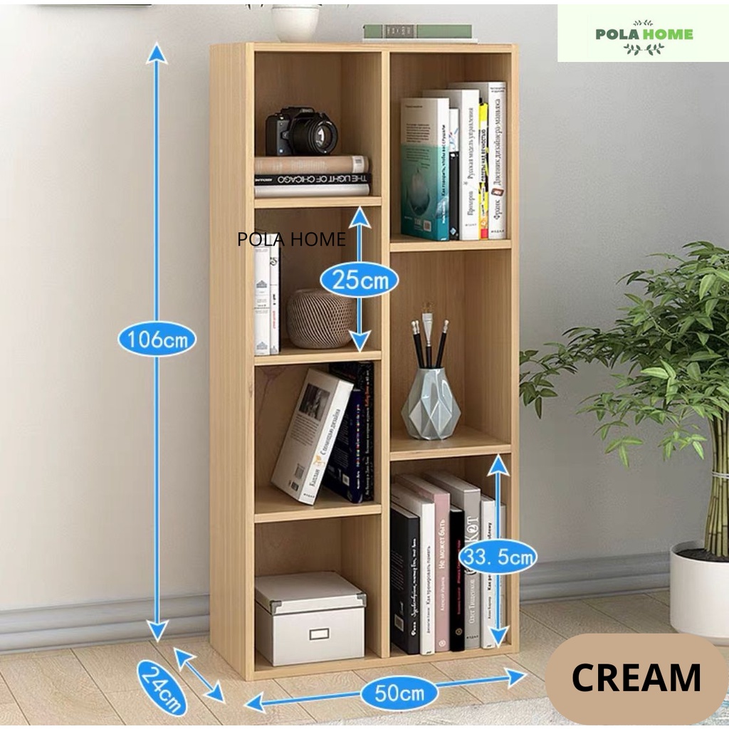 Pola Lemari Rak Buku 7 Susun Rak Multifungsi Rak Serbaguna