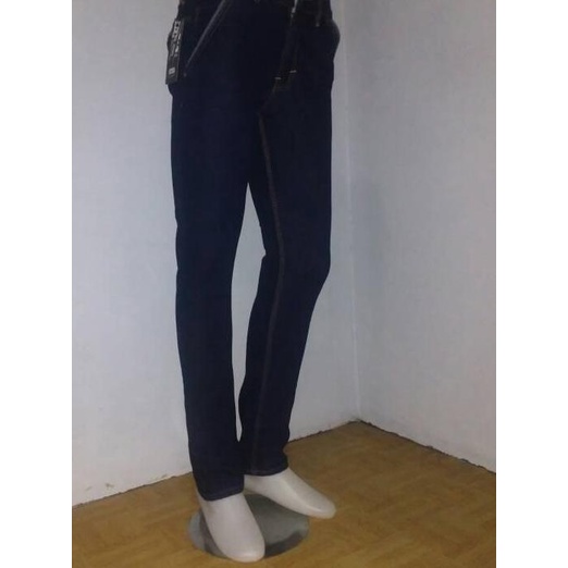 Celana jeans DC pensil/skinny saku bobok(kantong dlm) pria size 27-32 - Cheap Blueblack, 27