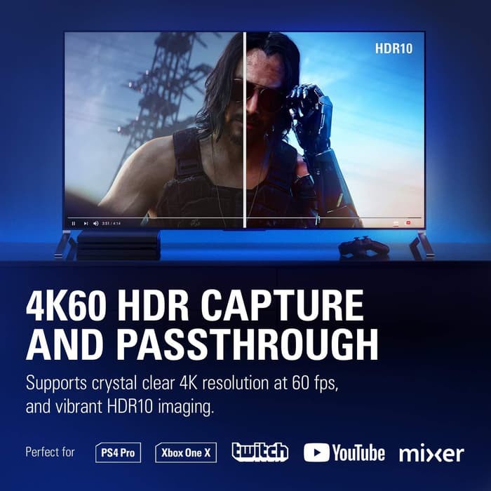 Elgato 4K60 PRO MK.2 HDR10 Game Capture Card Stream and Record