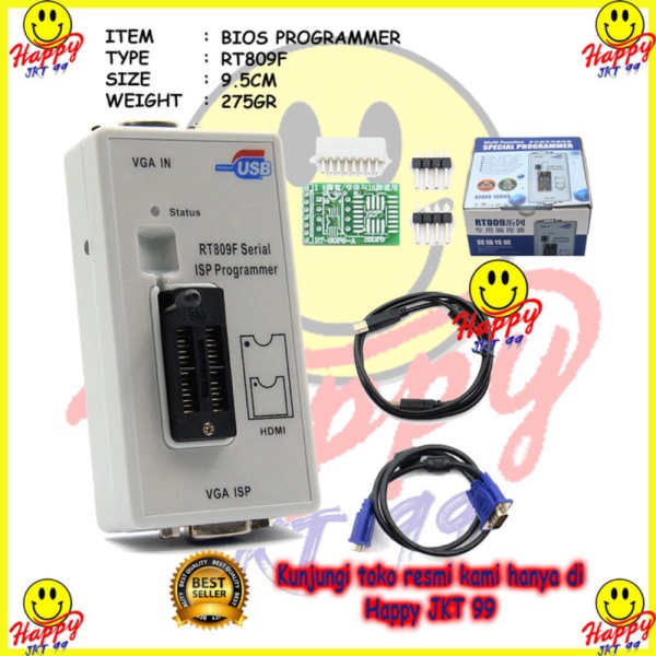 Jual Alat flash IC Bios eprom profesional RT809 RT809F original auto deteck Limited