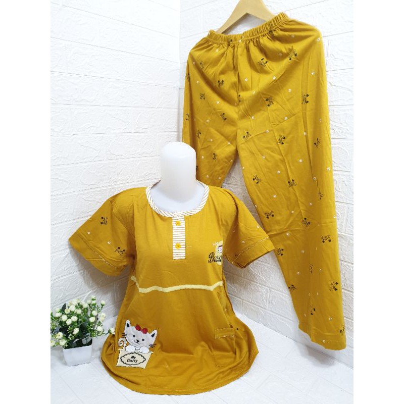 COD Baju tidur wanita tessa CP import bahan tebal dan adem 101-1