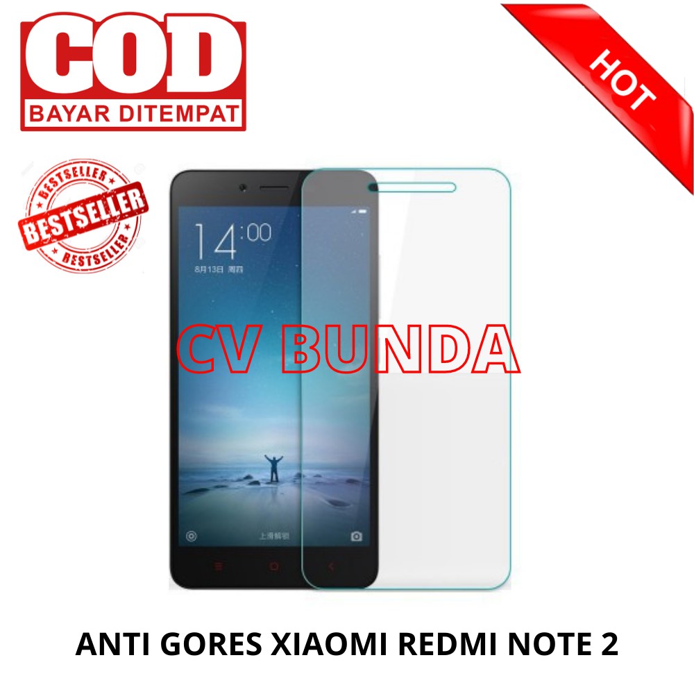 TEMPERED GLASS / ANTI GORES XIAOMI REDMI NOTE 2