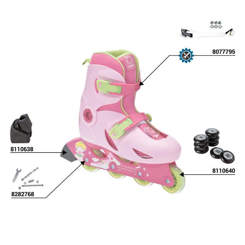 OXELO Play 3 Kids Skates Sepatu Roda Anak