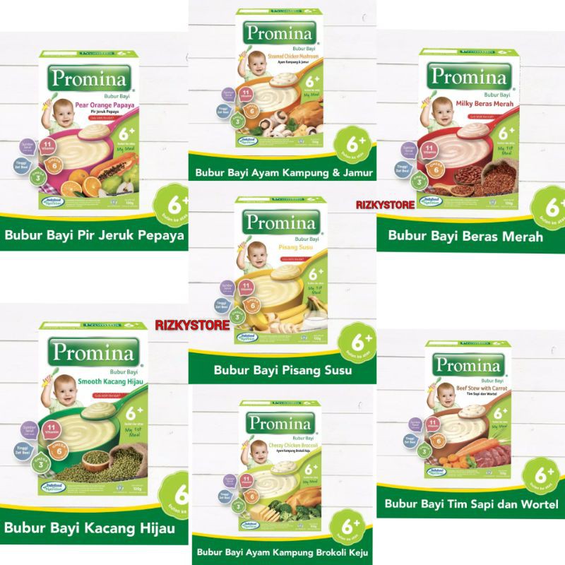 Beli Promina Bubur Bayi 6 Bulan Kotak 120 Gram 7 Varian Seetracker Indonesia