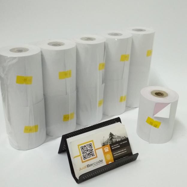 

Limited Edition!-605 ( 1 PACK ) KERTAS STRUK KASIR NCR 75 X 60 mm - 2PLY - RANGKAP 2 PLY