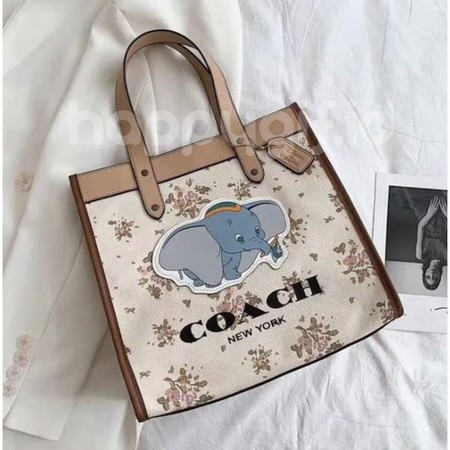 Tas Tote Canvas Kanvas Coach Bag - Coach Dumbo Premium