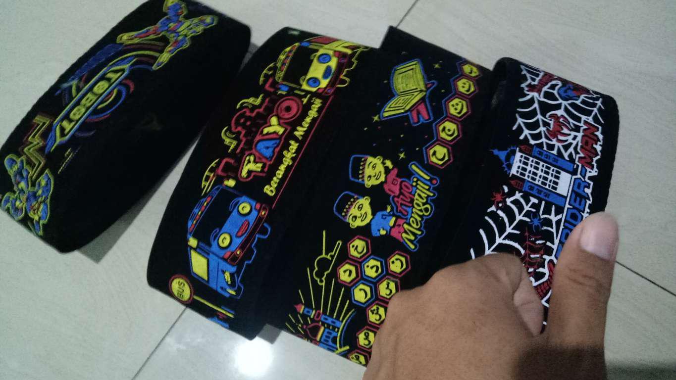 Songkok Batik Kolosebo - Peci Sablon Motif Biru Emas Silver Kopiah Kopyah Kopeah Ac Anak Dewasa