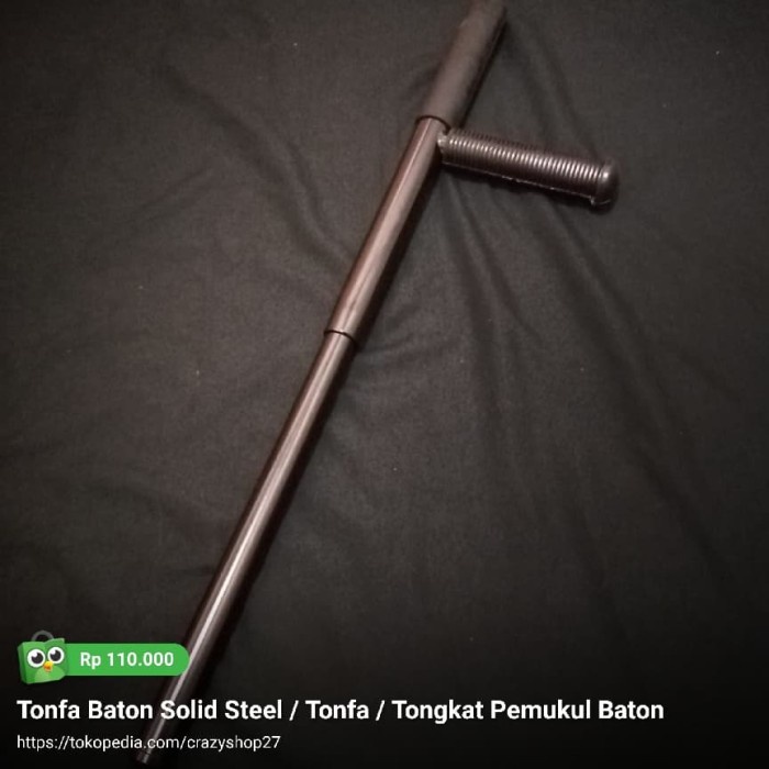 Tonfa Baton Solid Steel / Tonfa / Tongkat Pemukul Baton