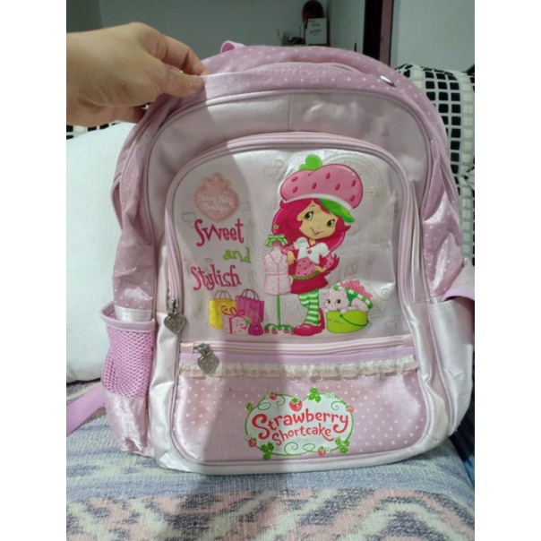 Preloved Tas Sekolah Strawberry Shortcake