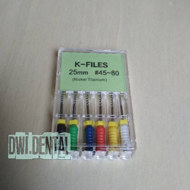 AB- K-File kfile NITI root canal Nickel Titanium Size 21/25/31mm 45-80