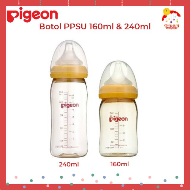 Pigeon Botol PPSU 160ml &amp; 240ml