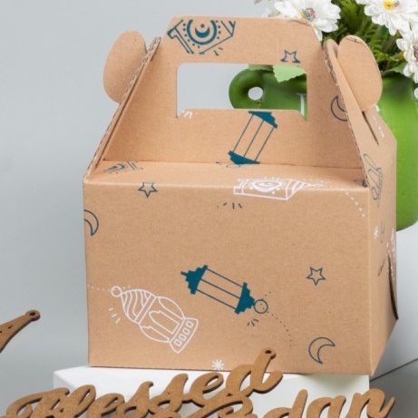 

(10pcs) Kardus Jinjing Maroco Packaging Hampers Snack Box Kotak Souvenir Dus tenteng Tas kado Kotak Wadah 15x10x10cm