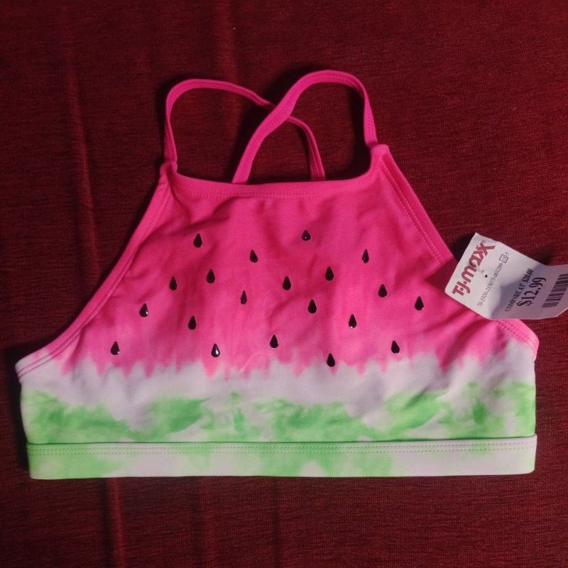 bra sport justice anak/topcrop anak justice branded original