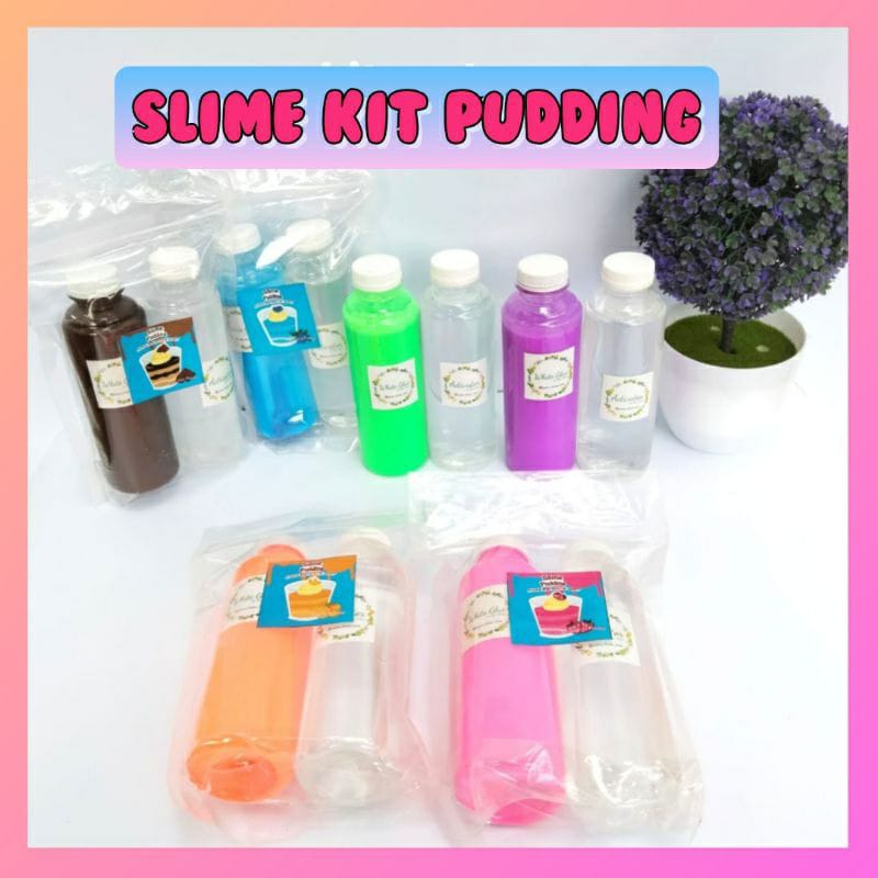 SLIME KIT PUDDING/BAHAN SLIME/SLIME KIT TOFU/DIY SLIME/ACTIVATOR/SLIME MURAH/PUDDING/SELEM/SLEM
