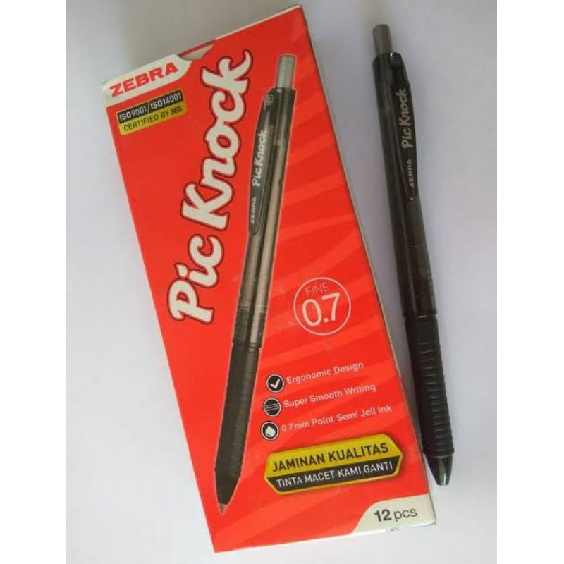 

Pulpen ballpoint Zebra Picknock Hitam