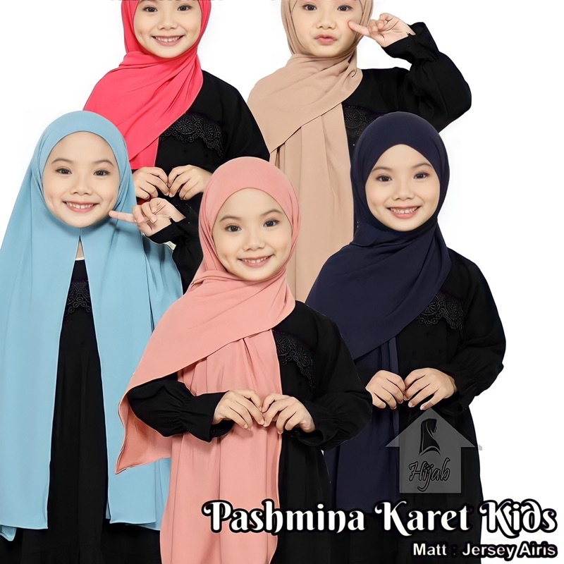 Pashmina Instan Jersey Karet Kids // Pashmina Karet Kids