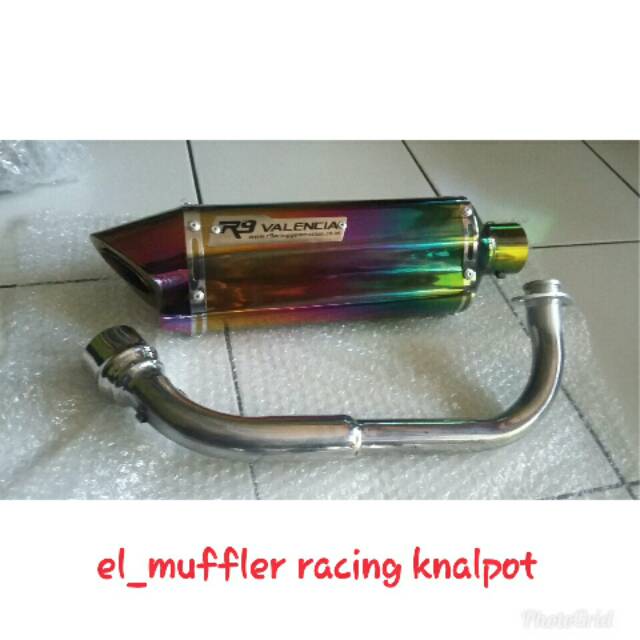 Knalpot racing R9 Valencia Rainbow R15 Vixion Nmax GSX LEXY XMAX AEROX VARIO PCX CBR150R