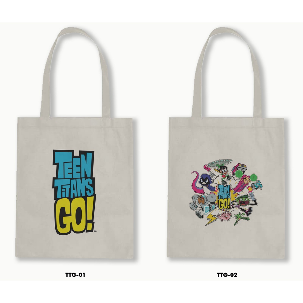 TOTE BAG BLACU - TEN TITANS GO!