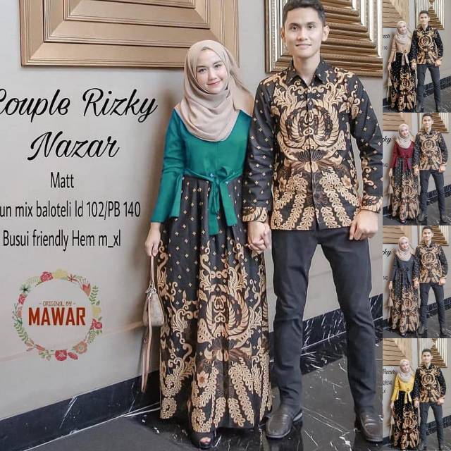 batik couple rizky nasar by mawar