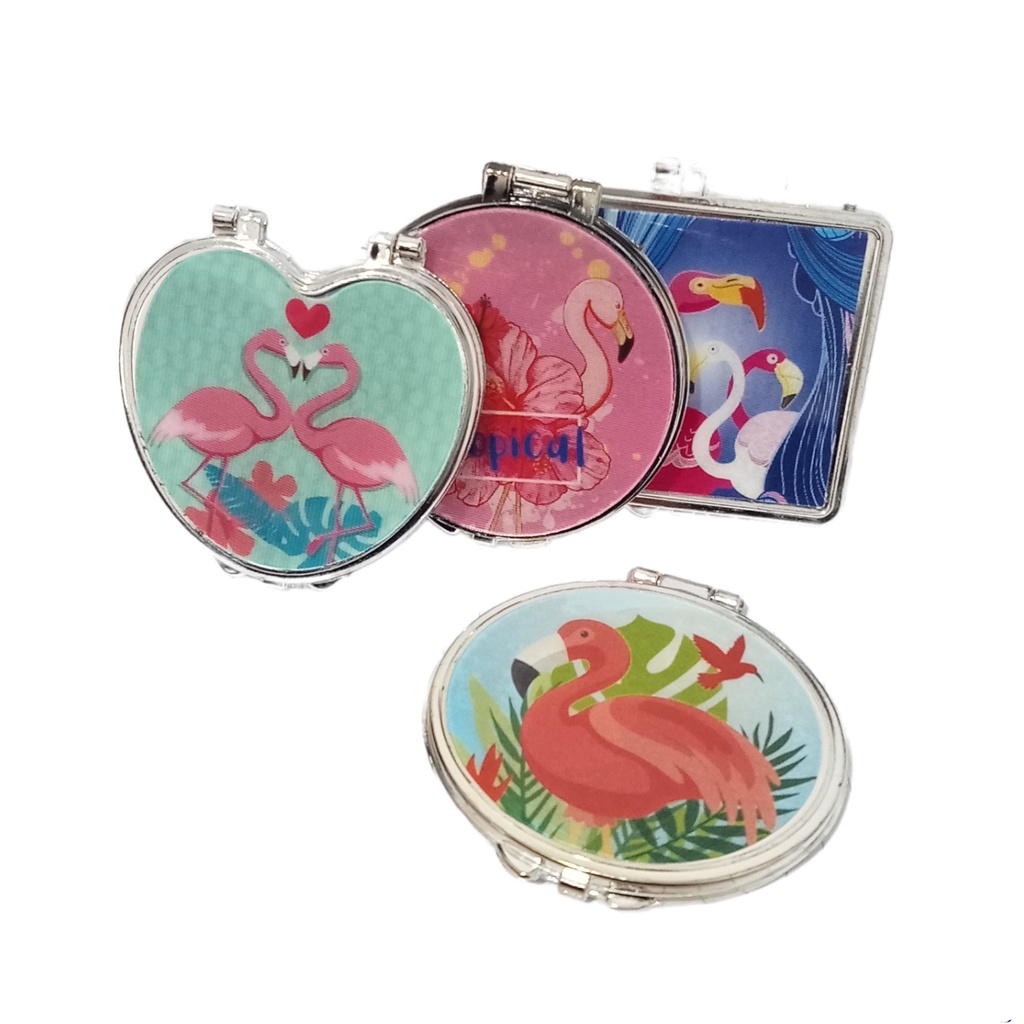 Cermin kecil 2 sisi paris pocket size pocket mirror murah