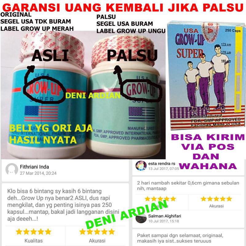 Grow Up Usa Original Dan Asli Obat Peninggi Badan Cepat Obat Peninggi Badan Terbukti