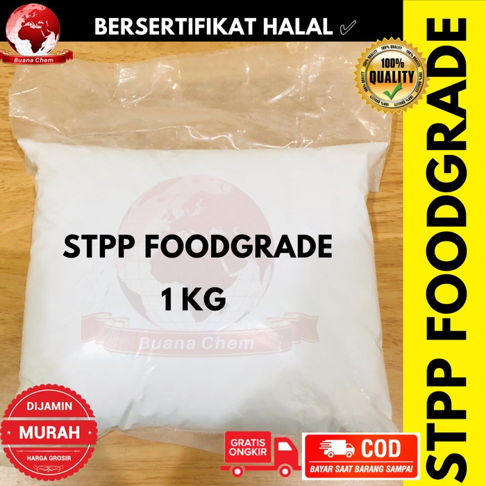 

NEW Sodium Tripolyphosphate 1 KG HALAL / STPP / STPP Food Grade