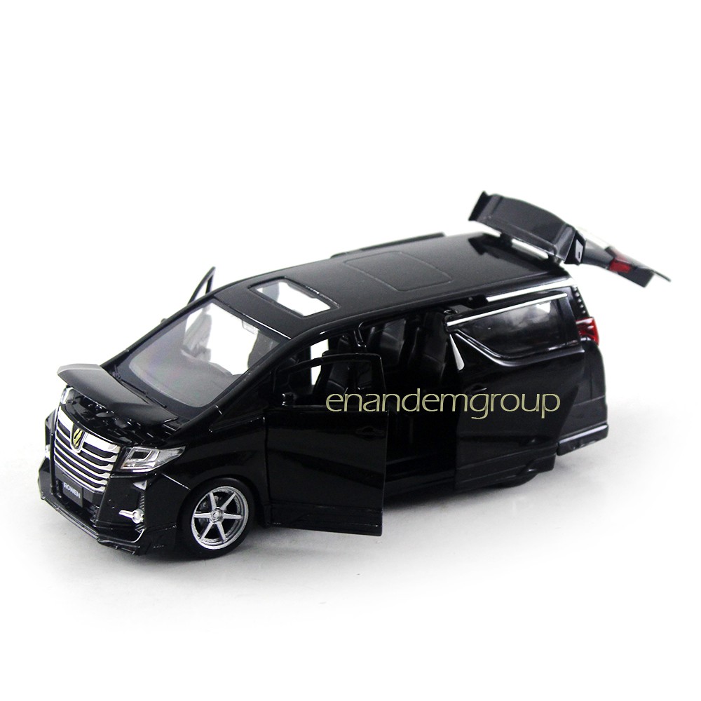 Diecast Miniatur Mobil Metal Mainan Mobil Toyota Alphard