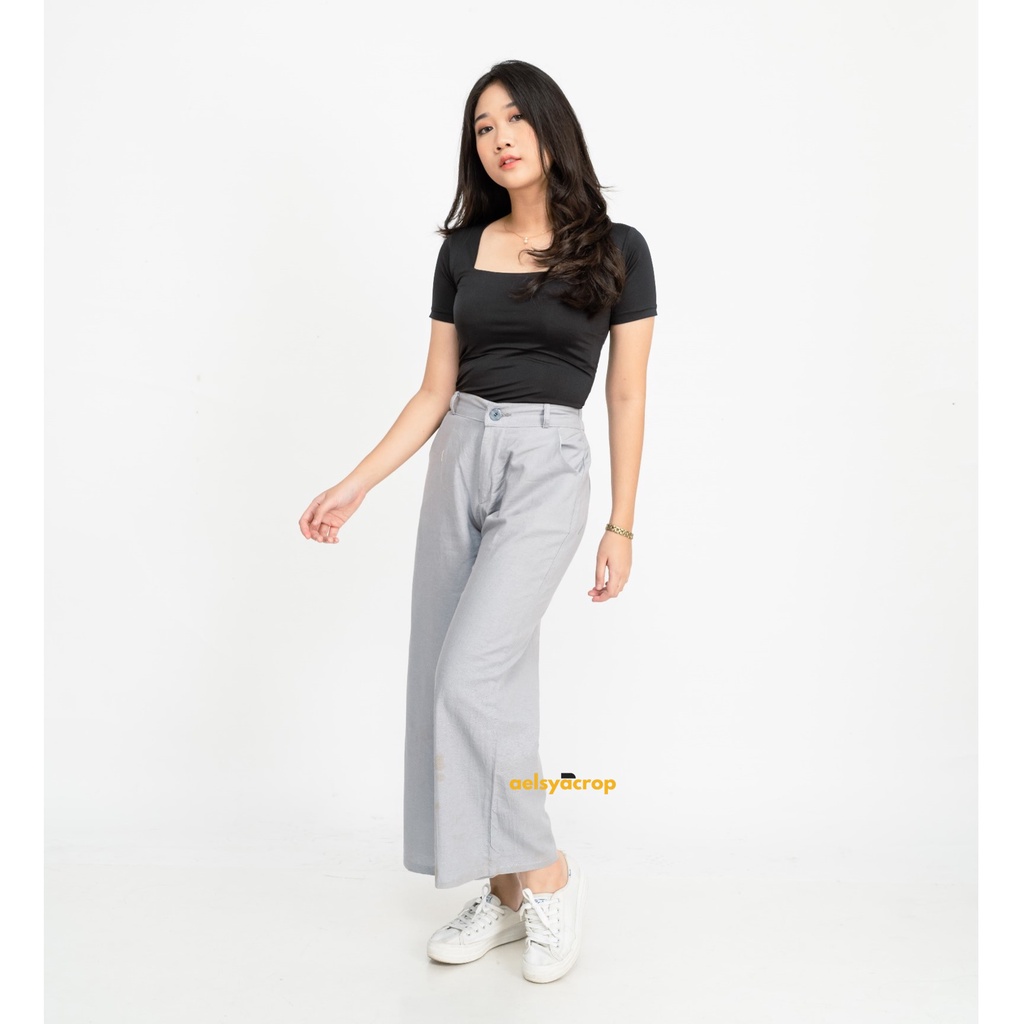 Kulot Linen  Highwaist Trousers Yuta Pants