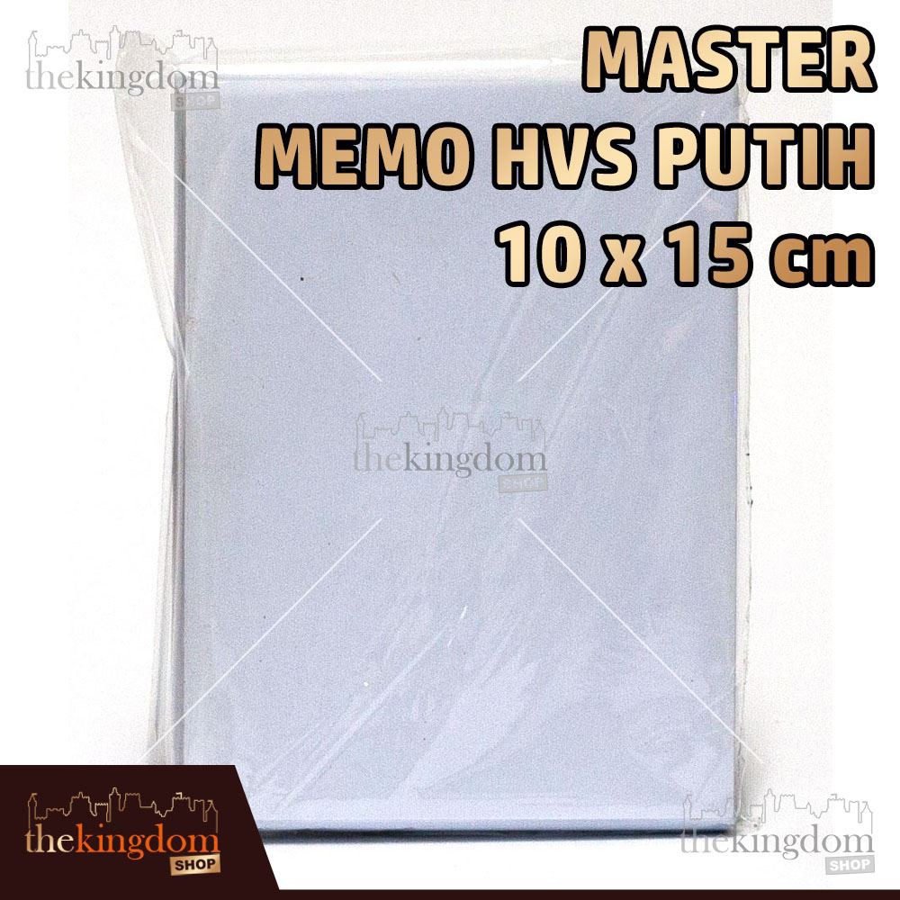 

Master Memo HVS Putih 10x15cm / 10 x 15 cm / Kertas / Notes