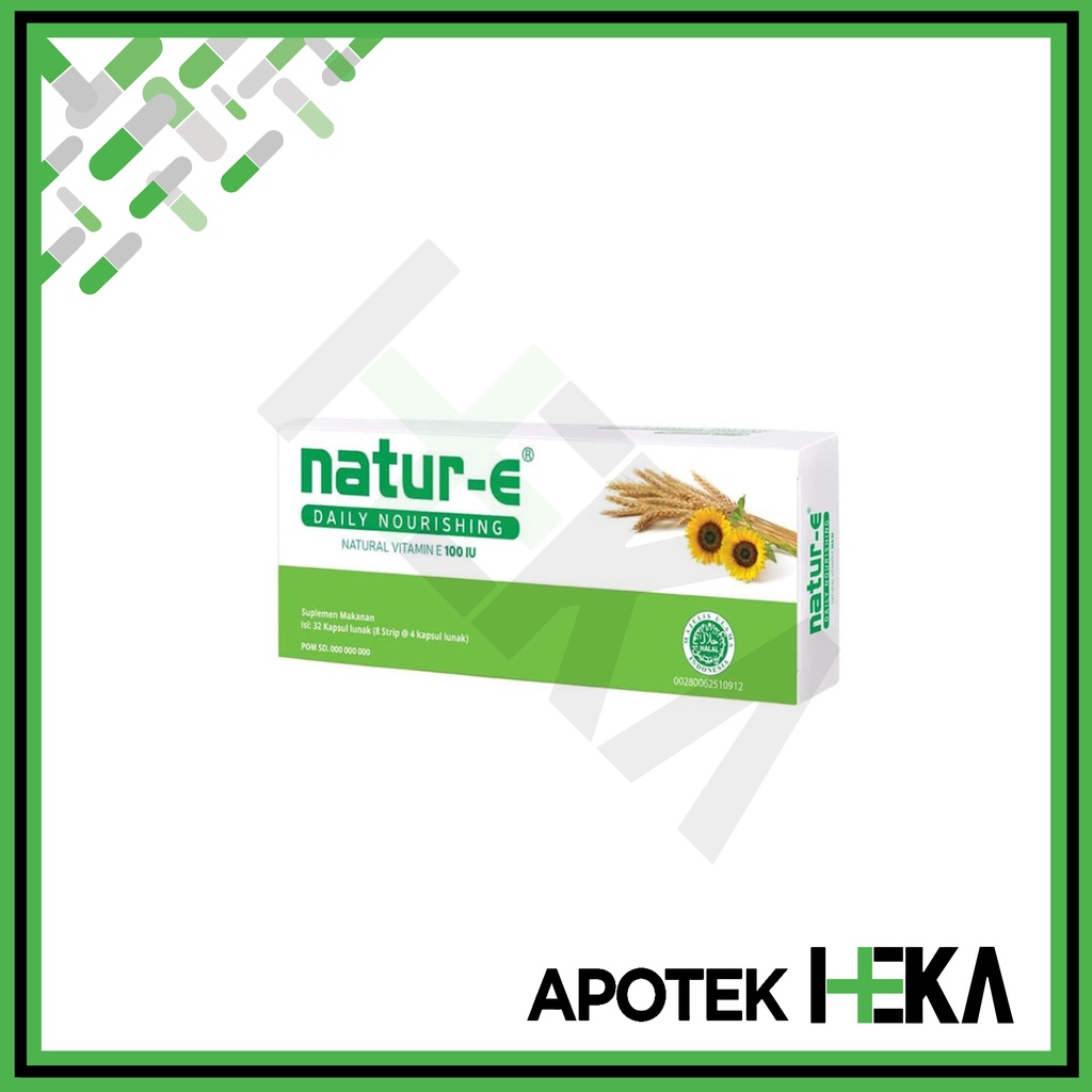 Natur E Daily Nourishing - Natural Vitamin E 100 IU isi 32 Kapsul (SEMARANG)