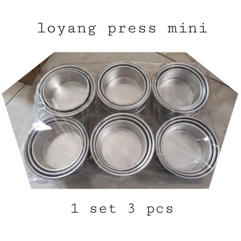 loyang bulat mini 1 set 3 pcs