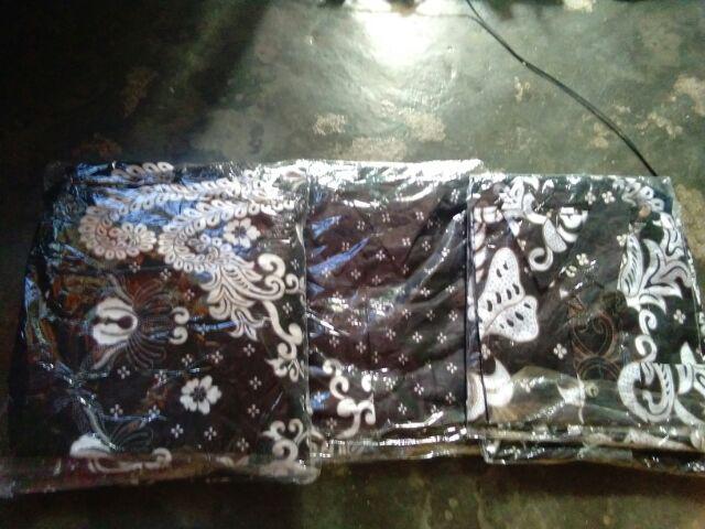 Couple Family Long Dress Batik Gurita Putih Copel Keluarga Gamis Sarimbit