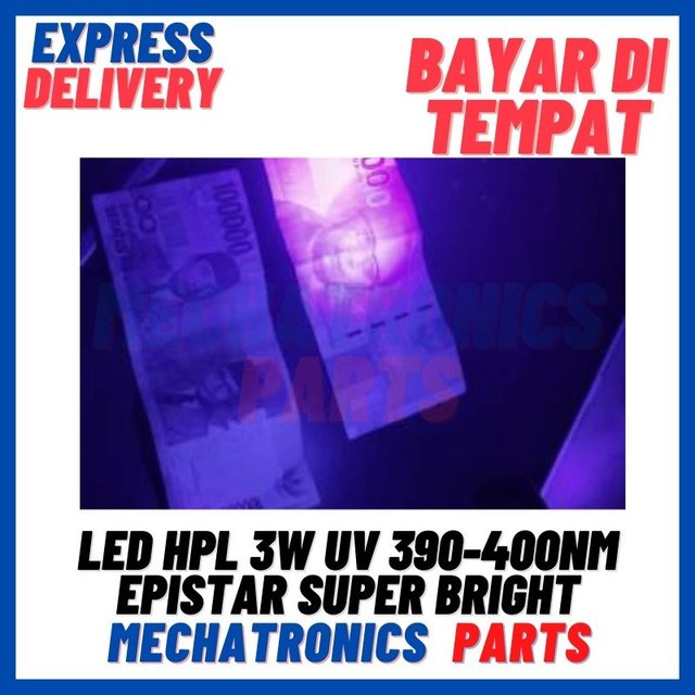 [DSP-9286] LED HPL 3WATT UV 390-400NM EPISTAR SUPER BRIGHT