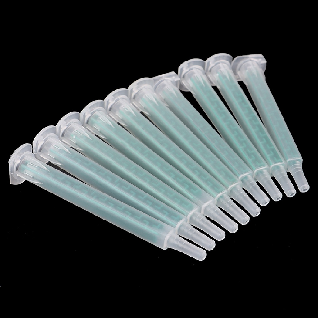 (lsingers1) 10pcs / Set Kepala Nozzle Mixer Resin AB 83mm