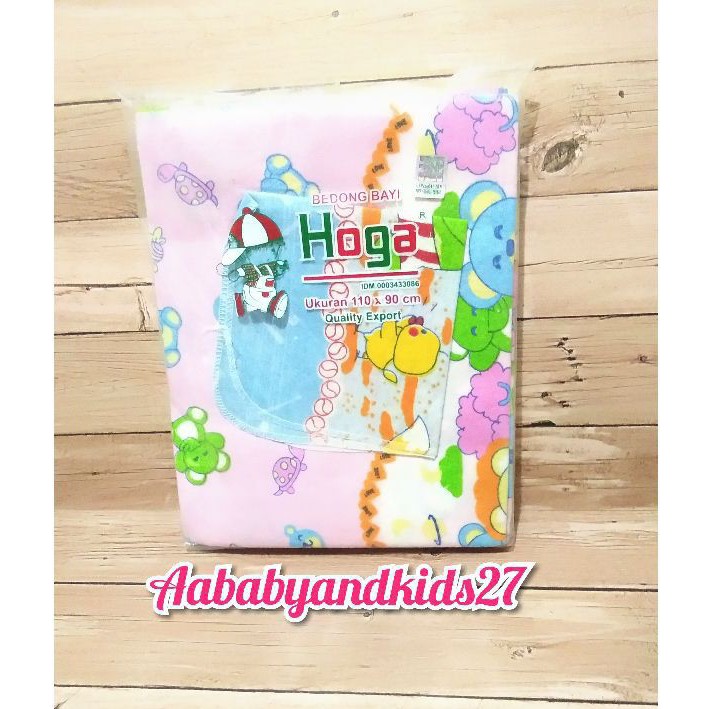 1Pak Isi 6PC Bedongan Bayi Hoga Ukuran 110 x 90 Cm Free 1PC Tatakan Ompol Bahan Standar