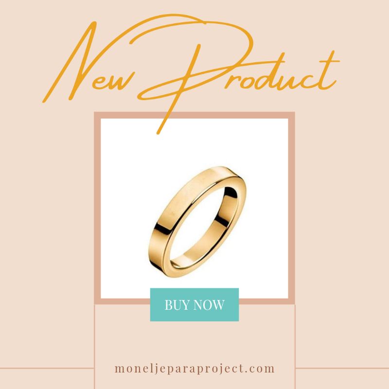 Cincin Gold/Silver Datar (Elegan)