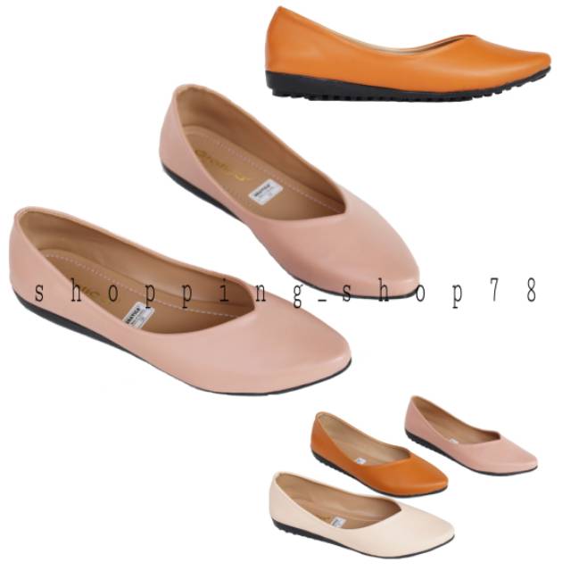 Sepatu Wanita Flat Shoes Lancip Gratica MI 06