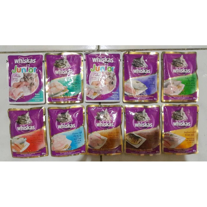 

Whiskas pouch 85gr isi 24 pcs