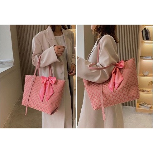 BJ60037 - BLACK/KHAKI/PINK - TAS BAHU SHOULDERBAG FREE TWILY SYAL SCARF PITA WANITA FASHION IMPORT MODIS ELEGAN TERMURAH TERLARIS TERBARU BAGSTORE JAKARTA TAS BATAM ZC0037 EL5799 LT2030 BQ3376 CR7785