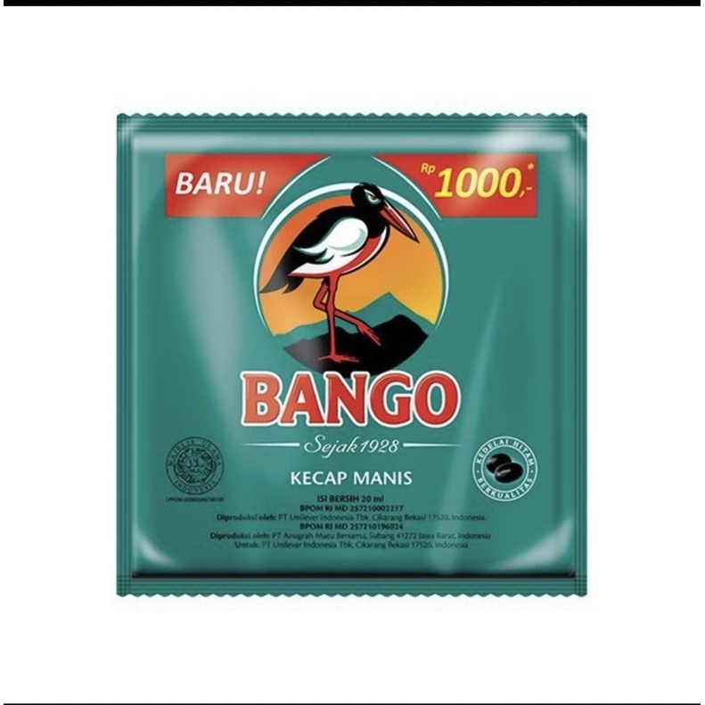 

Bango 20 ml renceng renteng isi 12 pcs kecap manis