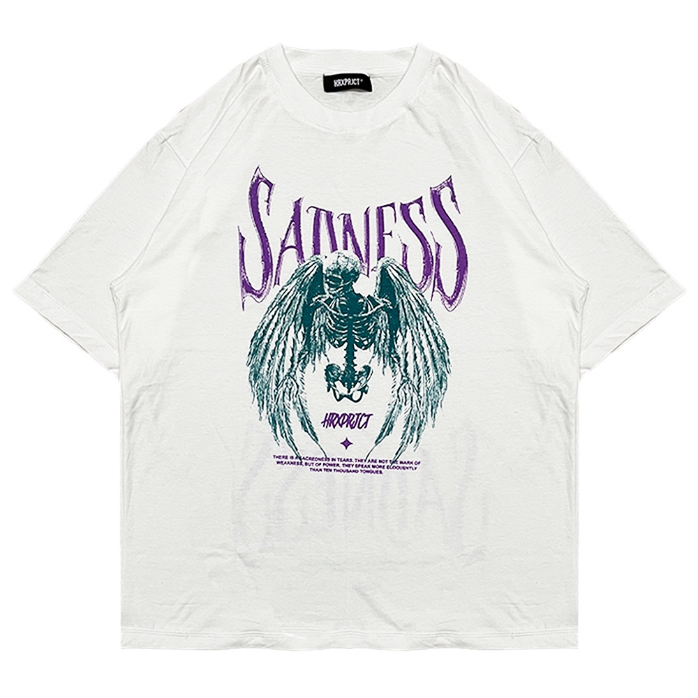 [Oversize] BAJU KAOS OVERSIZE / OVERSIZE T-SHIRT "SADNESS" / KAOS UNISEX TIEDYE / KAOS KEKININAN TRE