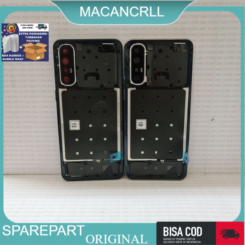 Midle Frame - Tulang Tengah Bezel - Tutup Mesin Oppo Reno3 Pro - Reno 3 Pro Original