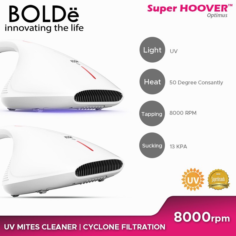 BOLDe Super HOOVER Optimus ( 2Tahun Garansi) Vaccum Tungau Paling TOP