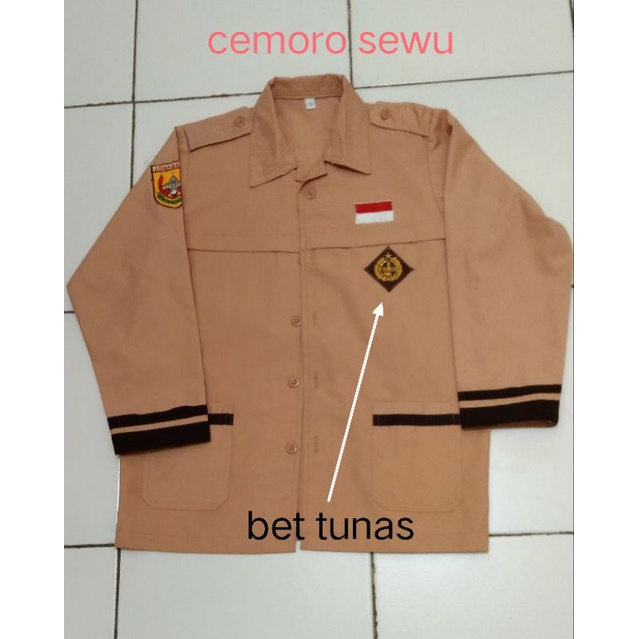 Bet bedge loggo bordir tunas kelapa bet tempel baju pramuka