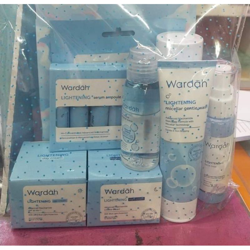 Wardah Lightening Paket Lengkap | Paket Skincare Wardah Lightening