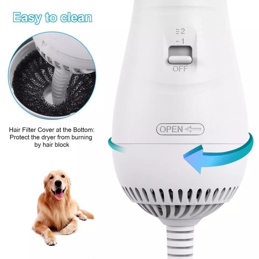 SISIR KUCING ANJING PLUS BLOWER - PET DRYER BRUSH 2in1 GROOMING HEWAN